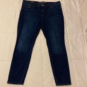 Dark Wash Mid-Rise Skinny Jean